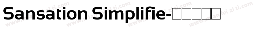 Sansation Simplifie字体转换
